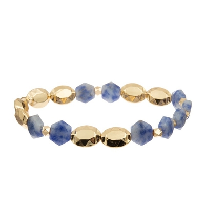 Opal Natural Beads Hexagon Stone-Heilkraft-Armband Mala For Thanks Giving Gift