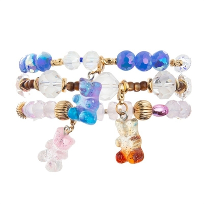 Jelly Bear Charm Handmade Beads-Armband-Süßigkeits-Farbe-Brithday-Geschenk für Mädchen