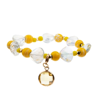 Quadratischer Form-Leopard-Druck bördelt stapelbares Perlen-Armband Classcial für Dame