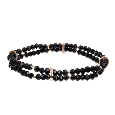 Handgemachtes Zebra-Druck-Leder-Perlen-Armband-Schwarz-weiße Farbe für Dame