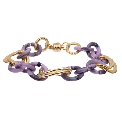 Lavendel-stapelbare handgemachte Webart bördelt Armband-Satz für Valentinstag