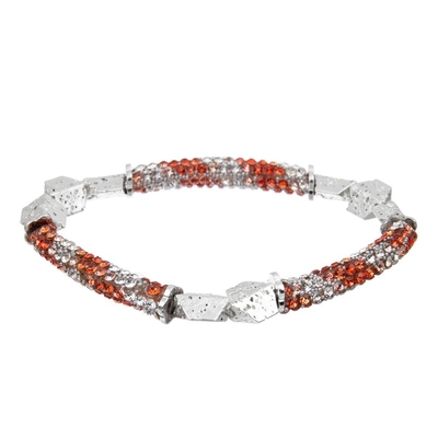 Silberne metallische Lava Zircon Bar Bracelet Multi-Farbe für Brithday-Geschenk
