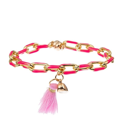 Magnetischer Herz-Charme-handgemachte Kettenglied-Armbänder für Liebhaber-Valentinstag-Geschenk