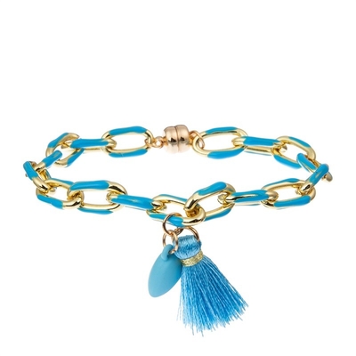 Magnetischer Herz-Charme-handgemachte Kettenglied-Armbänder für Liebhaber-Valentinstag-Geschenk