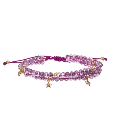 Hippie-Surfer-Festival-flocht handgemachter Schmuck-Satz Boho romantische purpurrote Farbe