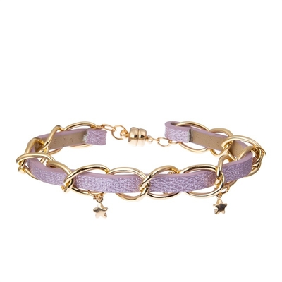 Hippie-Surfer-Festival-flocht handgemachter Schmuck-Satz Boho romantische purpurrote Farbe