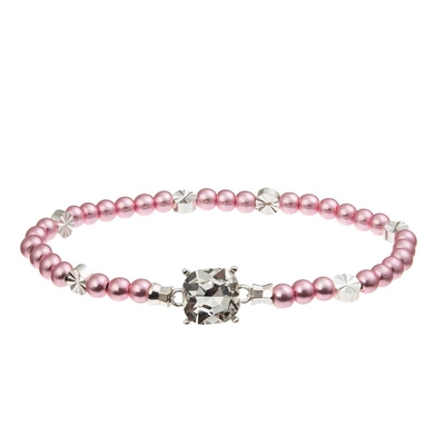 Quadratischer Zircon Crystal Stretchy Beads Handmade Bracelet für Frauen-Gesellschaftsspiel