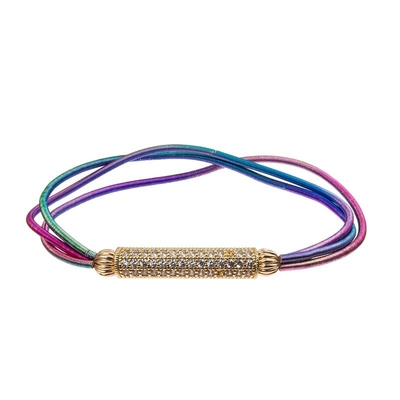 6mm rundes dehnbares handgemachtes Perlen-acrylsauerarmband für Frauen-Partei