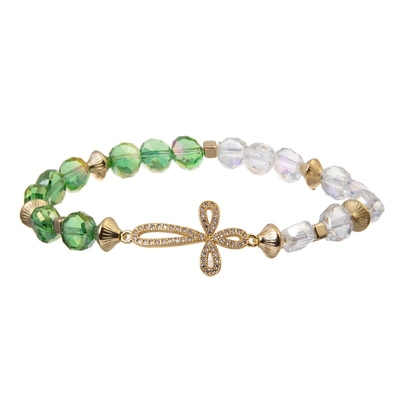 Grün bördelte tadellose Ausdehnung gebördeltes Armband Irland anspornte Geschenk