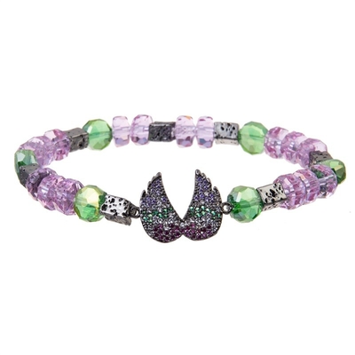 Purpurroter Samen schattiert handgemachten Perlen-Armbänder Boho-Art-Satz