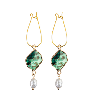 Hängendes Ohrgehänge-koreanisches Temperament süßer Crystal Pearl Women-' S persönlich