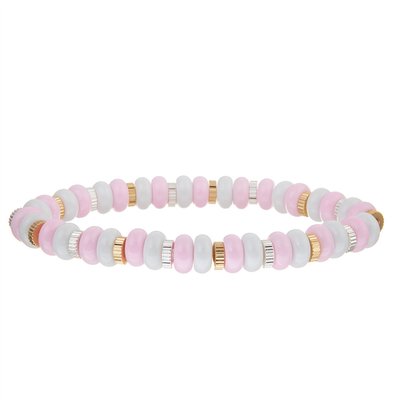 Der handgemachte Amazonite-Strand-Edelstein pflastern Perlen, die Armbänder Mehrfarbenjustierbares ausdehnen