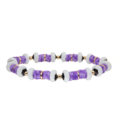 Bunte böhmische Art Vinylpolymer-Clay Handmade Bracelet Disc Beadss für Frauen
