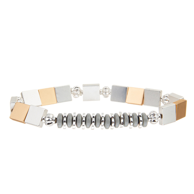 Quadrat-natürlicher Edelstein-Armband-Heilstein-Perlen-Armband-Frauen-Schmuck
